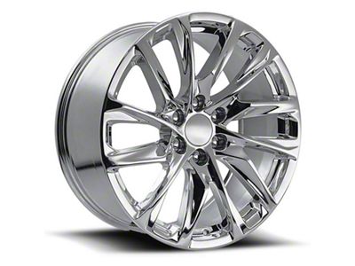 Escalade 12-Spoke Replica Chrome 6-Lug Wheel; 22x9; 28mm Offset (07-13 Sierra 1500)