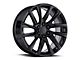 Escalade 12-Spoke Replica Gloss Black 6-Lug Wheel; 22x9; 28mm Offset (07-13 Sierra 1500)