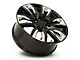 GM Split 6-Spoke Replica Gloss Black with Chrome Inserts 6-Lug Wheel; 24x10; 31mm Offset (07-13 Sierra 1500)