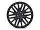 GM Split 6-Spoke Replica Gloss Black 6-Lug Wheel; 24x10; 31mm Offset (07-13 Sierra 1500)