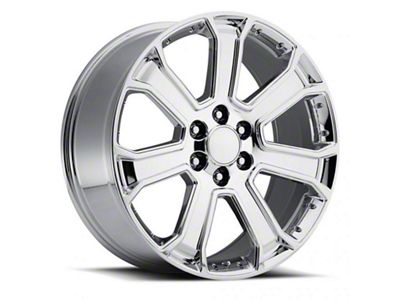 Yukon Denali Replica Chrome 6-Lug Wheel; 22x9; 31mm Offset (07-13 Sierra 1500)