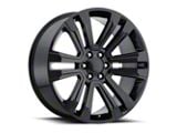 2017 Denali Replica Gloss Black 6-Lug Wheel; 24x10; 30mm Offset (07-13 Silverado 1500)