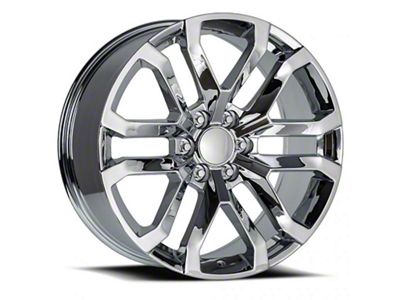 2019 Denali Replica Chrome 6-Lug Wheel; 22x9; 24mm Offset (07-13 Silverado 1500)