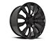 Denali 12-Spoke Replica Gloss Black 6-Lug Wheel; 24x10; 31mm Offset (07-13 Silverado 1500)