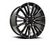 Escalade Platinum V Replica Gloss Black Balled Milled 6-Lug Wheel; 22x9; 28mm Offset (07-13 Silverado 1500)