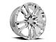 GM Split 5-Spoke Replica Chrome 6-Lug Wheel; 22x9; 28mm Offset (07-13 Silverado 1500)