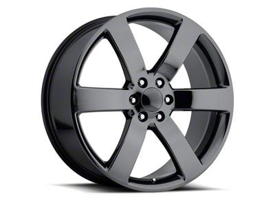 Tahoe Replica Gloss Black 6-Lug Wheel; 22x9; 22mm Offset (07-13 Silverado 1500)