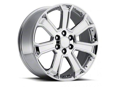 Yukon Denali Replica Chrome 6-Lug Wheel; 22x9; 31mm Offset (07-13 Silverado 1500)