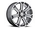 Yukon Denali Replica Grey Machine Face 6-Lug Wheel; 22x9; 31mm Offset (07-13 Silverado 1500)