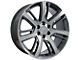 CA88 Machined 6-Lug Wheel; 22x9; 31mm Offset (07-13 Sierra 1500)