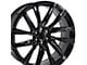 CA90 Black 6-Lug Wheel; 26x10; 28mm Offset (07-13 Sierra 1500)