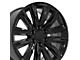 CA91 Gloss Black 6-Lug Wheel; 20x9; 28mm Offset (07-13 Sierra 1500)