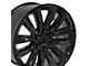 CA91 Gloss Black 6-Lug Wheel; 20x9; 28mm Offset (07-13 Sierra 1500)