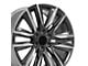 CA91 Gunmetal with Polished Face 6-Lug Wheel; 22x9; 28mm Offset (07-13 Sierra 1500)