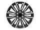 CA91 Gunmetal with Polished Face 6-Lug Wheel; 22x9; 28mm Offset (07-13 Sierra 1500)