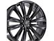 CA91 Satin Black 6-Lug Wheel; 26x10; 28mm Offset (07-13 Sierra 1500)