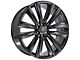 CA91 Satin Black 6-Lug Wheel; 26x10; 28mm Offset (07-13 Sierra 1500)