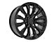 CV30 Gloss Black 6-Lug Wheel; 22x9; 28mm Offset (07-13 Sierra 1500)