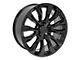 CV30 Gloss Black 6-Lug Wheel; 22x9; 28mm Offset (07-13 Sierra 1500)