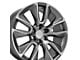 CV32 Gunmetal Machined 6-Lug Wheel; 22x9; 28mm Offset (07-13 Sierra 1500)