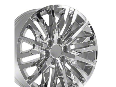 CV33 Chrome 6-Lug Wheel; 22x9; 28mm Offset (07-13 Sierra 1500)