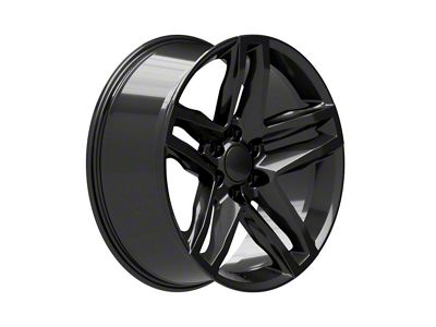 CV34 Gloss Black 6-Lug Wheel; 22x9; 26mm Offset (07-13 Sierra 1500)