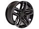 CV34 Gloss Black Machined Tinted 6-Lug Wheel; 18x8.5; 28mm Offset (07-13 Sierra 1500)