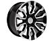 CV35 Black Machined 6-Lug Wheel; 18x8.5; 24mm Offset (07-13 Sierra 1500)