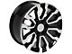 CV35 Black Machined 6-Lug Wheel; 18x8.5; 24mm Offset (07-13 Sierra 1500)