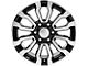 CV35 Black Machined 6-Lug Wheel; 18x8.5; 24mm Offset (07-13 Sierra 1500)