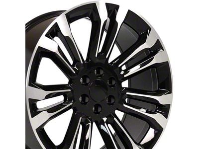 CV43 Machined 6-Lug Wheel; 24x10; 24mm Offset (07-13 Sierra 1500)