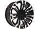 CV43 Machined 6-Lug Wheel; 24x10; 24mm Offset (07-13 Sierra 1500)