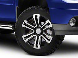 CV44 Gloss Black Machined 6-Lug Wheel; 20x9; 24mm Offset (07-13 Sierra 1500)