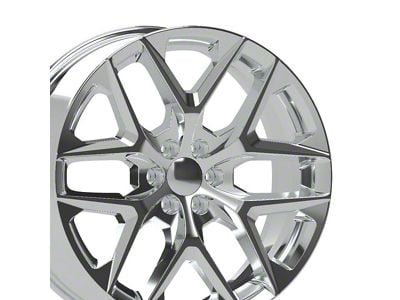 CV62 Chrome 6-Lug Wheel; 24x10; 28mm Offset (07-13 Sierra 1500)