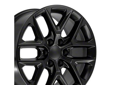 CV62 Gloss Black 6-Lug Wheel; 20x9; 28mm Offset (07-13 Sierra 1500)