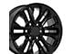 CV69 Gloss Black 6-Lug Wheel; 18x8.5; 26mm Offset (07-13 Sierra 1500)