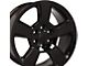 CV76 Gloss Black 6-Lug Wheel; 20x9; 27mm Offset (07-13 Sierra 1500)