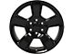 CV76 Gloss Black 6-Lug Wheel; 20x9; 27mm Offset (07-13 Sierra 1500)