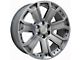 CV93B Hyper Black with Chrome Insert 6-Lug Wheel; 22x9; 31mm Offset (07-13 Sierra 1500)