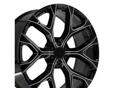 CV98B Black Milled 6-Lug Wheel; 26x10; 24mm Offset (07-13 Sierra 1500)