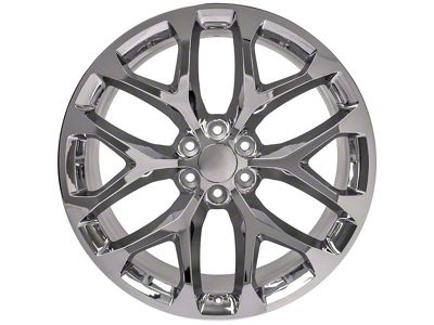 CV98B Chrome 6-Lug Wheel; 24x10; 24mm Offset (07-13 Sierra 1500)