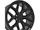 CV98B Satin Black 6-Lug Wheel; 24x10; 24mm Offset (07-13 Sierra 1500)