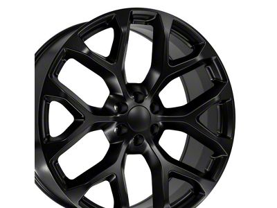 CV98B Satin Black 6-Lug Wheel; 26x10; 24mm Offset (07-13 Sierra 1500)