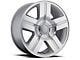 Texas Silverado Replica Silver Machined 6-Lug Wheel; 22x9; 31mm Offset (07-13 Sierra 1500)