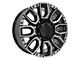 CV97B Black 8-Lug Wheel; 20x8.5; 47mm Offset (11-14 Sierra 2500 HD)