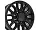 CV97B Black 8-Lug Wheel; 20x8.5; 47mm Offset (11-14 Sierra 2500 HD)