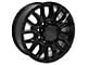 CV97B Black 8-Lug Wheel; 20x8.5; 47mm Offset (11-14 Sierra 2500 HD)