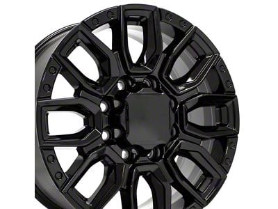 CV97B Black 8-Lug Wheel; 20x8.5; 47mm Offset (11-14 Sierra 3500 HD SRW)