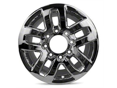 Double 5-Spoke Chrome 8-Lug Wheel; 18x8; 44mm Offset (11-14 Sierra 3500 HD SRW)