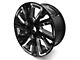 12-Spiral Spoke Replica Aluminum Black 6-Lug Wheel; 22x9; 28mm Offset (07-13 Silverado 1500)